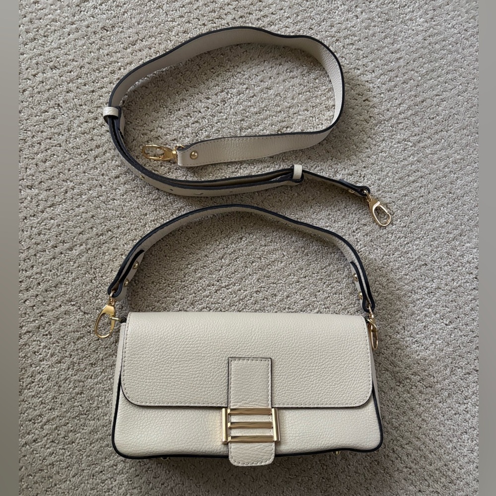 Divina Firenze Cream Shoulder Bag